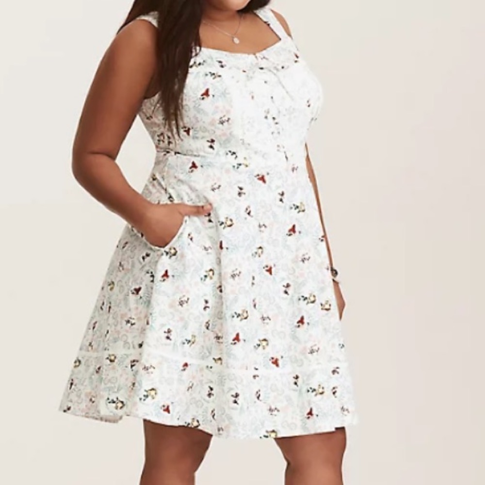 DISNEY BAMBI LACE INSET DRESS Torrid sz 20